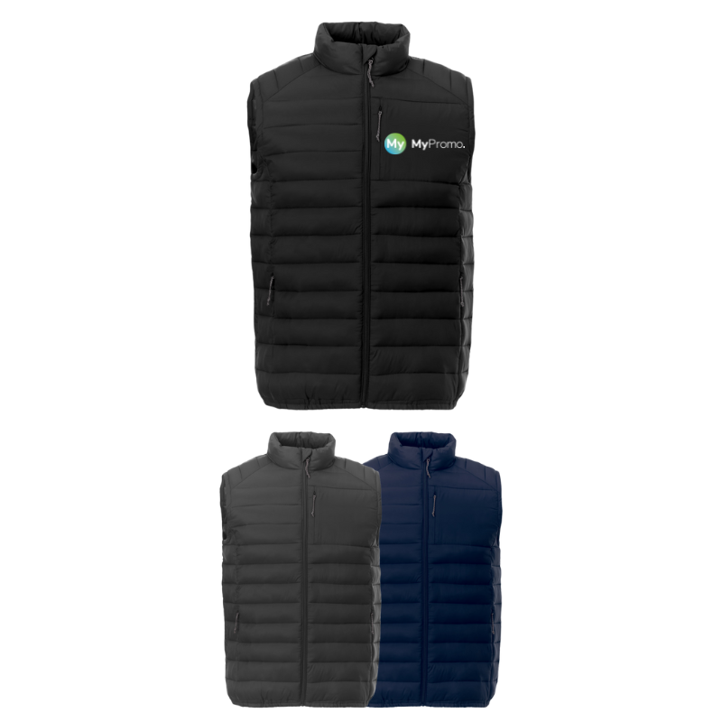 Doudoune sans manche isolée | Nylon & polyester | Pour hommes | Poche poitrine